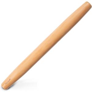 Bamber Wood French Rolling Pin for Baking Small Wooden Rolling Dowel Stick Dough Roller for Cookie Dumpling Pastry Pizza Tortilla, 13.4'' by 1.2''