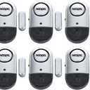 Door Alarms for Kids Safety, 6 Pack 120dB Pool Alarm Sensor for Doors and Windows, Window Alarms for Home Security, Burglar Intruder Entry Alert for Toddlers Personal Security