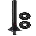 Fifth Wheel to Gooseneck Adapter Kingpin with Reinforcing Rib - Includes 1 Lube Plate, Fit for Campers, Trailers, Tractors, Semi-Tractors, 4" Round Tube with 2" Kingpin, Attaches to 5th Wheel