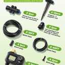 HIRALIY 50FT Automatic Drip Irrigation Kits with Garden Timer, Garden Watering System for Patio Lawn, Quick Connector Design Irrigation System Kit with Easy Programmable Water Timer