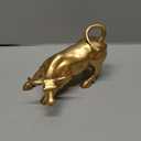 Brass Bull Figurine, Wall Street Bull Art Decor, Cow/Ox Figure Statues and Sculptures Home Decor (Medium-B)
