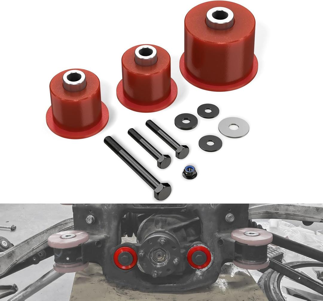 Bevinsee Poly Differential Mount Bushing Kit for Street Compatible with BMW E46 E85 Z4 323i 323Ci 325i 325Ci 325xi 328i 330i 330Ci 330xi, Replaced 33176770788, 33176751808