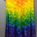 Biyejit Women's Summer Casual Short Sleeve T-Shirt Swing Dress Crew Neck Plus Size XL