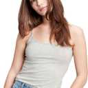 Gap Womens Fitted Cami (XX-Large, Light Heather Grey)