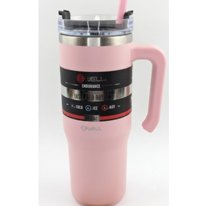  BWell Endurance 30oz Stainless Steel Insulated Bottle - Handle Loose, Pink