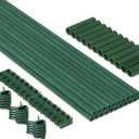 MAXPACE 62pcs Garden Stakes Kit: Includes 20 Sets of Fiberglass Plant Sticks Supports & Accessories for DIY 4ft, 5ft, 6ft, 7ft Stakes for Tomato, Vegetables, Indoor & Outdoor Gardening Supplies