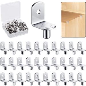 1/4 Inch Shelf Support PegSupport Cabinet Shelf PinsShelf Bracket Pegs with HoleL-Shaped Furniture Replacement Peg for Cabinets,Shelves,Wodrob