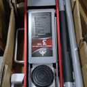 3 Ton Low Profile, Aluminum and Steel Racing Floor Jack with Dual Pistons Quick Lift Pump for Sport Utility Vehicle, Lifting Range 3-15/16" min to 18-5/16" max, Net Weight 58.5 lb, Red