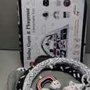 Black and White Baby Gym Play Mat with 6 Toys Tummy Time Activity Mat for Babies 0-6 6-12 Months High Contrast Baby Gyms & Playmats Sensory Toys Newborn Brain Development Infant Play Mat