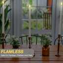 20 Pack Flameless Taper Candles with 2 Remote, Flickering LED Taper Candles Battery Operated Realistic Ivory Faux Wax Candlesticks Light for Wedding Thanksgiving Christmas Party Valentines Decorations