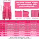 FunMular 60s 70s Outfits for Women Disco Hippie Costume Clothes Woman Peace Sign Earring Headband Fringe Vest Tassel Cardigan (Red, XXL)