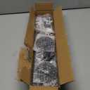 OROPY Industrial Pipe Clothing Rack 38.4", Heavy Duty Detachable Wall Mounted Clothes Rack Black Iron Garment Bar, Multi-purpose Hanging Rod for Closet Storage, Black (Two Base)