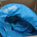 SwimWays Spring Float Premium Recliner Pool Lounger, Inflatable Pool Floats Adult with Fast Inflation for Ages 15 & Up, Sky Blue