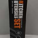 AOTHOD Silicone Cooking Utensils Set - 446F Heat Resistant Silicone Kitchen Utensils,Spatula,Spoon, Kitchen Utensil Sets Gadgets Tools Set for Nonstick Cookware,Dishwasher Safe Bpa Free (Cream White)