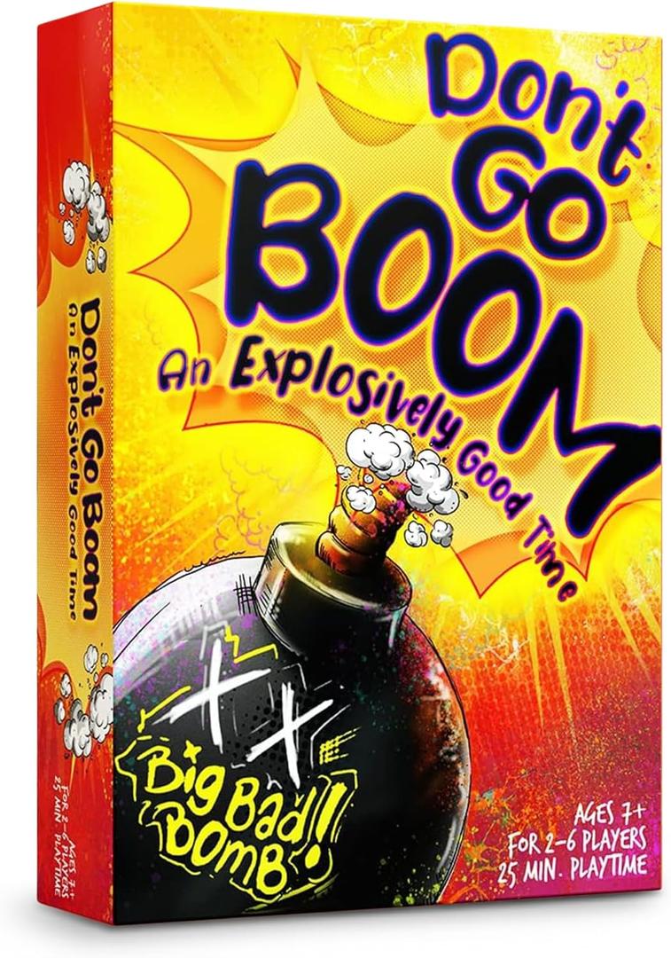 Inspiration Play Don’t Go Boom Family Card Game - Simple and Fun Card Game for Kids and Adults (2-6 Players)