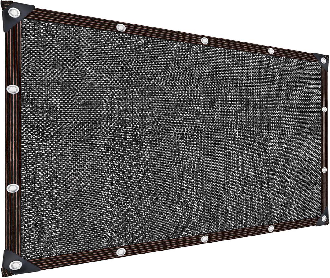 9.8x18.7FT Garden Shade Cloth - 55% Sun Resistance with HDPE Material, Reinforced Grommets. Ideal for Greenhouse, Plant, Pergola, Backyard Patio Sunshade