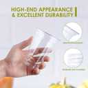 Lilymicky 200 Pack 10 oz Clear Plastic Cups, PET Disposable Drinking Cups Perfect for Birthday Parties, Ceremonies, Events