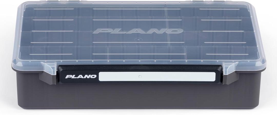 Plano StowAway 3700 Deep Stow Tackle Box, with Corrosion-Preventive Rustricor, Single Latch Design, Transparent DuraView Lid, Stackable Storage for Fishing Bait, Lures and Gear