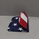 American Flag 4x6 Ft for Outside, Heavy Duty Nylon US Flags for High Wind Outdoor, Fade Resistant and Waterproof USA Flag with Embroidered Stars, Sewn Stripes, Brass Grommets