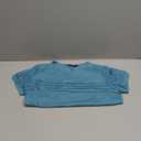 Memorose Women's Short Sleeve Shirts Lace Dressy 2025 Spring Summer Tops Trendy Vacation Casual Work Blouses (X-Large, Bluegreen02)