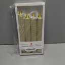 Gold Taper Candles 4 Pack -Tall Gold Candles for Christmas - 8 Hour Long Burning Candlesticks for Home Decor, Wedding, Holiday, and Parties