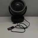 JRD Air Circulator Fan for Bedroom, 13Inch 28dB Quiet Table Fan with Remote, 90Oscillating Fan, 120 Adjustable Tilt, 3 Speeds, 7H Timer, Powerful Desk Fan for Whole Room Home Office