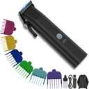 COMZIO Professional Hair Clippers for Men, Professional Barber Clippers and Trimmer Set, Mens Cordless Hair Clipper for Barbers Haircut Kit Fade