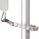 JRED Flagpole Retainer Ring 5 lb Counterweight Set, Double Eye Bolt Flag Weights for Bottom of Flags Outsidem, Poles Accessories for 5 Inch Diameter Pole, with 2 Carabiner