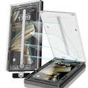 EZ-GLAZ-4 Pack for iPhone 15 Pro Max Screen Protector[6.7"] 9H+ Hardness 12FT Military Grade Shatterproof Long Durable Tempered Glass Film with Flawless Fit Box, HD Clear, Scratch Resistant