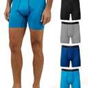 32 Degrees Men’s 4 Pack Cool Active Boxer Brief | Anti-Odor | Quick Drying | 4-Way Stretch, Large