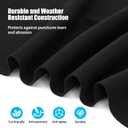 16x32 FT Rectangle Pool Liner Pad for Above Ground Pools, Durable Geotextile Pool Mat for Pool Bottom Strong Eco-Friendly Padding Under Pool Pad Protection,Prevents Punctures Black