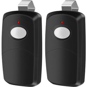 2 Replacement for Multicode Linear 3089 Garage Gate Door Opener Remote Transmitter,308911,MCS308911,10 dip Switch 300mhz,Black