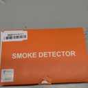 Hilmon Smoke Alarm Fire Detector, Battery Operated Photoelectric Smoke Detector with Test Button and Low Battery Warning, Fire Alarms Smoke Detectors for Home, 6 Pack