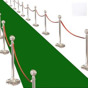 Green Carpet Runner for Party,140GSM 2.62FTx15FT Carpet Party Decorations,Green Runway Rug for Prom Felt Non-Woven Fabric,Runner for Wedding Ceremony