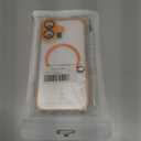 Misscase for iPhone 17 Magnetic Case,[Military Drop Protection] Clear Hard Plastics Cover, Camera Lens Protector,Compatible with MagSafe,Anti Yellowing Full Protection Cases-Orange