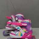 SULIFEEL Rainbow Unicorn Inline Skates for Girls Boys 4 Size Adjustable Light up Wheels Skates for Kids Beginner (Small - Little Kid)