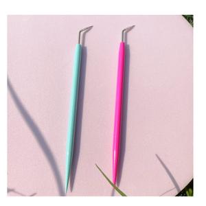 Metal Lash Lift Tool Set 2 pcs, Upgrade Eyelash Separate Tools With Groove Like Y Brush, Lash Comb Mini Size For Females Small Hand Popular Eyelash Lifting Stick Pink + Blue - Reusable 1000 Usage Metal Lash Lift Tool Set 2 pcs, Upgrade Eyelash Separate Tools With Groove Like Y Brush, Lash Comb Mini Size For Females Small Hand Popular Eyelash Lifting Stick Pink + Blue - Reusable 1000 Usage