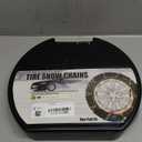 Snow-Chains Easy Install Tire-Chains, One-Pull Fit Design Tire Snow Chains for Passenger Cars, Sedan, SUVs, Emergency Winter Tire Traction Car Tires 215 225 235 245 255 275 - Set of 2 (KN130)