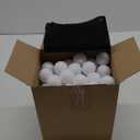 Yunsailing 120 Pcs Plastic Practice Golf Balls Bulk Hollow Training Golf Balls with 2 Pcs Mesh Drawstring Storage Bags for Indoor Outdoor Training and Practice (White)