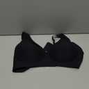 OEAK Womens Deep V Bras Wireless Comfortable Bra Supportive No Underwire Bras Tshirt Push Up Bralettes Plunge Seamless Bra Black M
