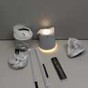 KDG Cordless Wall Sconces Set of 2, Wireless 5200mAh Rechargeable Battery LED Wall Lamps, Wall Lightings for Wall Painting, Outdoor, Garden, Living Room, Bedside, Hallway, Gifts, Night Light (Black) ((Large) L5.5  H14  D7.5 inch)