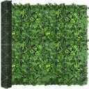 Greenery Faux Grass Wall Backdrop: 80"x120" (67 SQFT) UV-Anti Artificial Green Boxwood Panel for Patio Balcony Privacy & Ivy Fence Covering Privacy, Garden, Backyard Wall Backdrop Decor