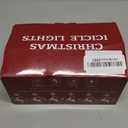 Blue and White Christmas Lights Outdoor, 33ft 400 LED Icicle Lights for Outside, Plug in Twinkle Lights with Clear Wire 8 Modes Timer Waterproof for House Holiday Xmas Patio Porch Exterior Decorations