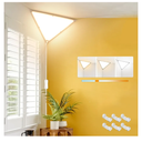 Upgraded Corner Light, 22W 2000LM LED Corner Lights for Living Room, 3000K/4000K/6000K Plug in Ceiling Lights with Switch, Lamp for Bedroom, Triangle Shape