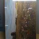 OIQArtOIQ Framed Vintage Landscape Wall Art French Country Cottage Natural Scenery Oil Painting Canvas Prints Farmhouse Decor Aesthetic Pictures for Kitchen Bedroom Living Room Bathroom (8x10 in)