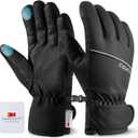 COFIT Winter Thermal Cycling Gloves for Men and Women, Waterproof Windproof Cold Weather Gloves, Touchscreen Ski Gloves for Skiing Cycling Running Exercise Driving (Medium)