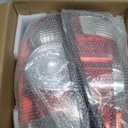 Boine Tail Light Compatible With 2005-2015 Toyota Tacoma Pickup Driver and Passenger Side Black Bezel Rear Light Brake Lamps LED Lens - Bulb and Harness Included 8155004160 8156004160