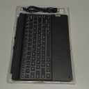 ORDA for Surface Pro 11 10 9 8 X Keyboard Case,13 Inch Detachable Wireless Bluetooth Type Cover Surface Pro Keyboard with 11-Color Backlit, Multi-Gestures Trackpad, Pen Holder (Black)