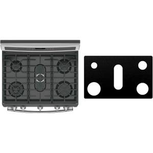 Custom Fit Reusable Burner Liner for General Electric GE Gas Range Stove Protect Your Stovetop with this Splatter Guard Cover - JGB660SEJSS