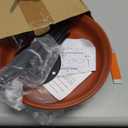 Bird Baths for Outdoors, Detachable Birdbaths for The Garden Clearance, Freestanding Bird Baths for Outdoors Heavy Duty, Bird Bath Bowl Spa & Birdfeeder with Metal Stake Stand (Brown)